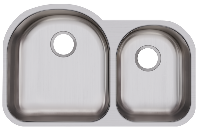 Elkay DXUH3119R - Dayton Stainless Steel 31-1/4" x 20" x 8", Offset 60/40 Double Bowl Undermount Sin
