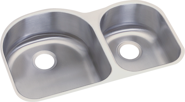 Elkay DXUH3119R - Dayton Stainless Steel 31-1/4" x 20" x 8", Offset 60/40 Double Bowl Undermount Sin