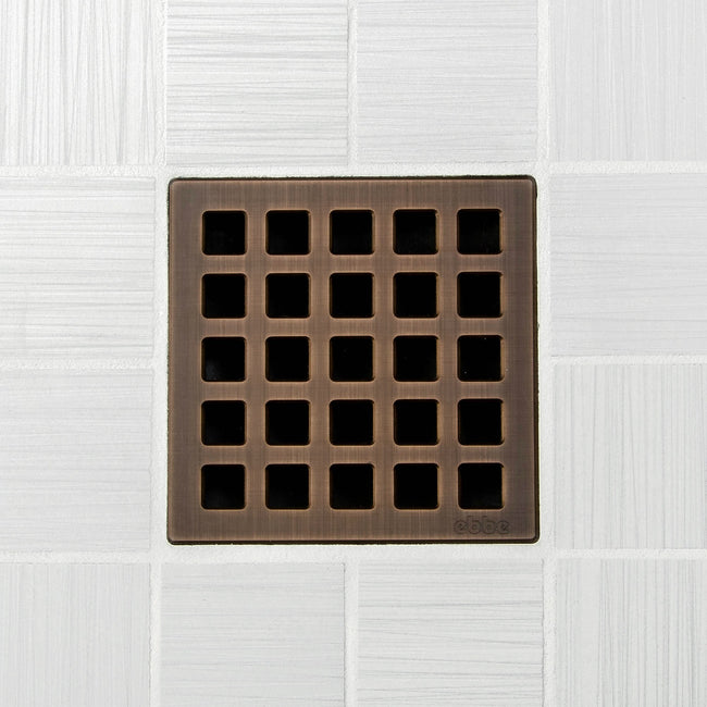E4803-ORB - Quadra Unique Drain Cover in Oil Rubbed Bronze