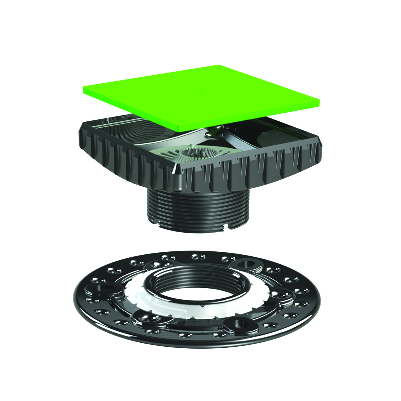 E208 - Hot Mop Adapter Kit, includes Hot Mop Plate and Square Riser