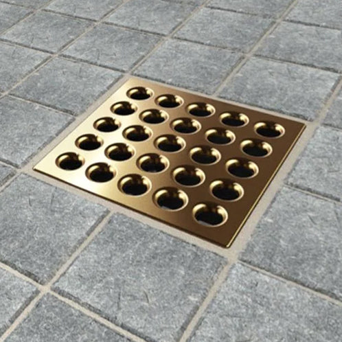E4408 - PRO Drain Cover in Brushed Bronze