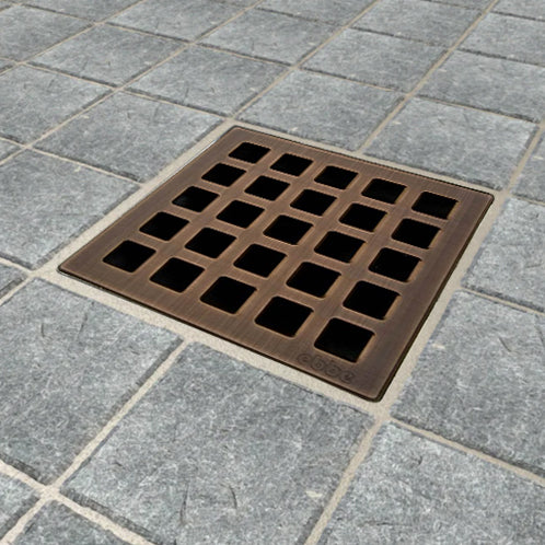 E4803-ORB - Quadra Unique Drain Cover in Oil Rubbed Bronze