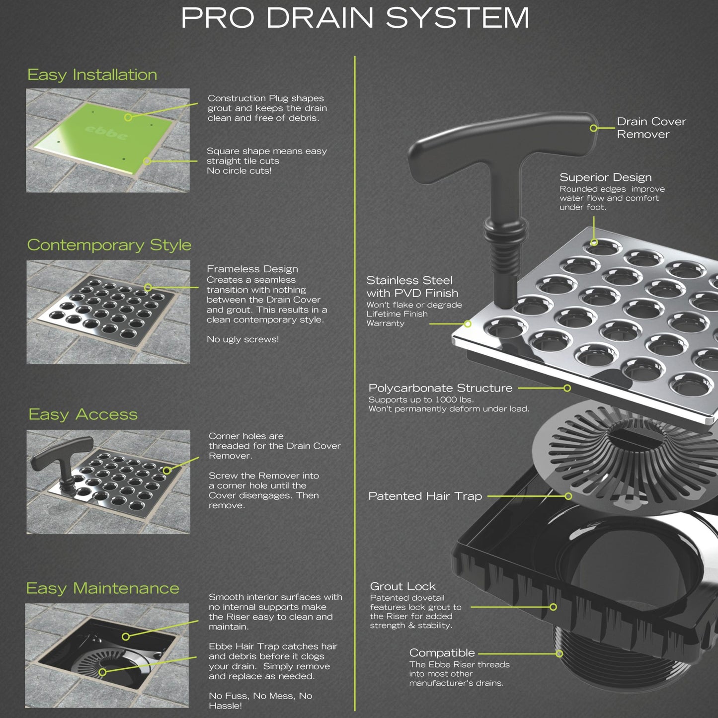 E4803-ORB - Quadra Unique Drain Cover in Oil Rubbed Bronze