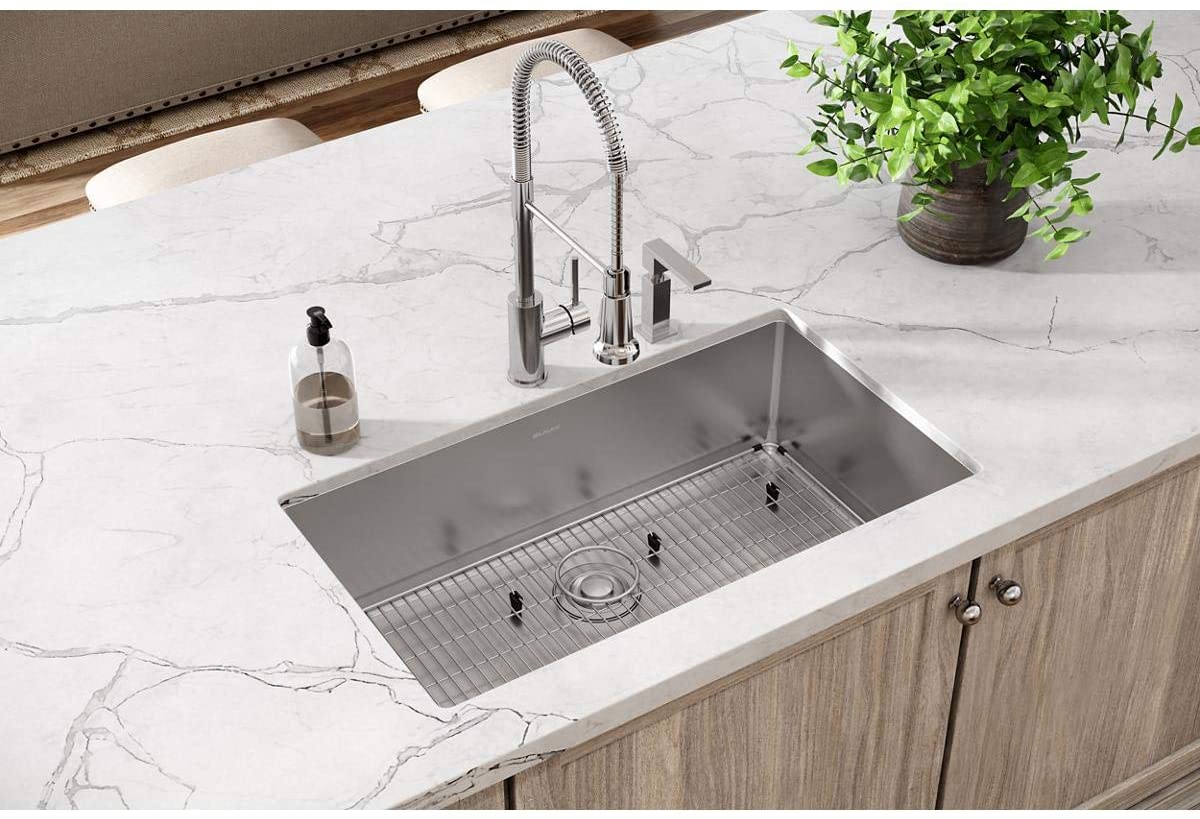 Elkay ECTSRS33229TBGFR2 - 18 Gauge Stainless Steel 33" x 22" x 9" Single Bowl Dual Mount Kitchen Sin