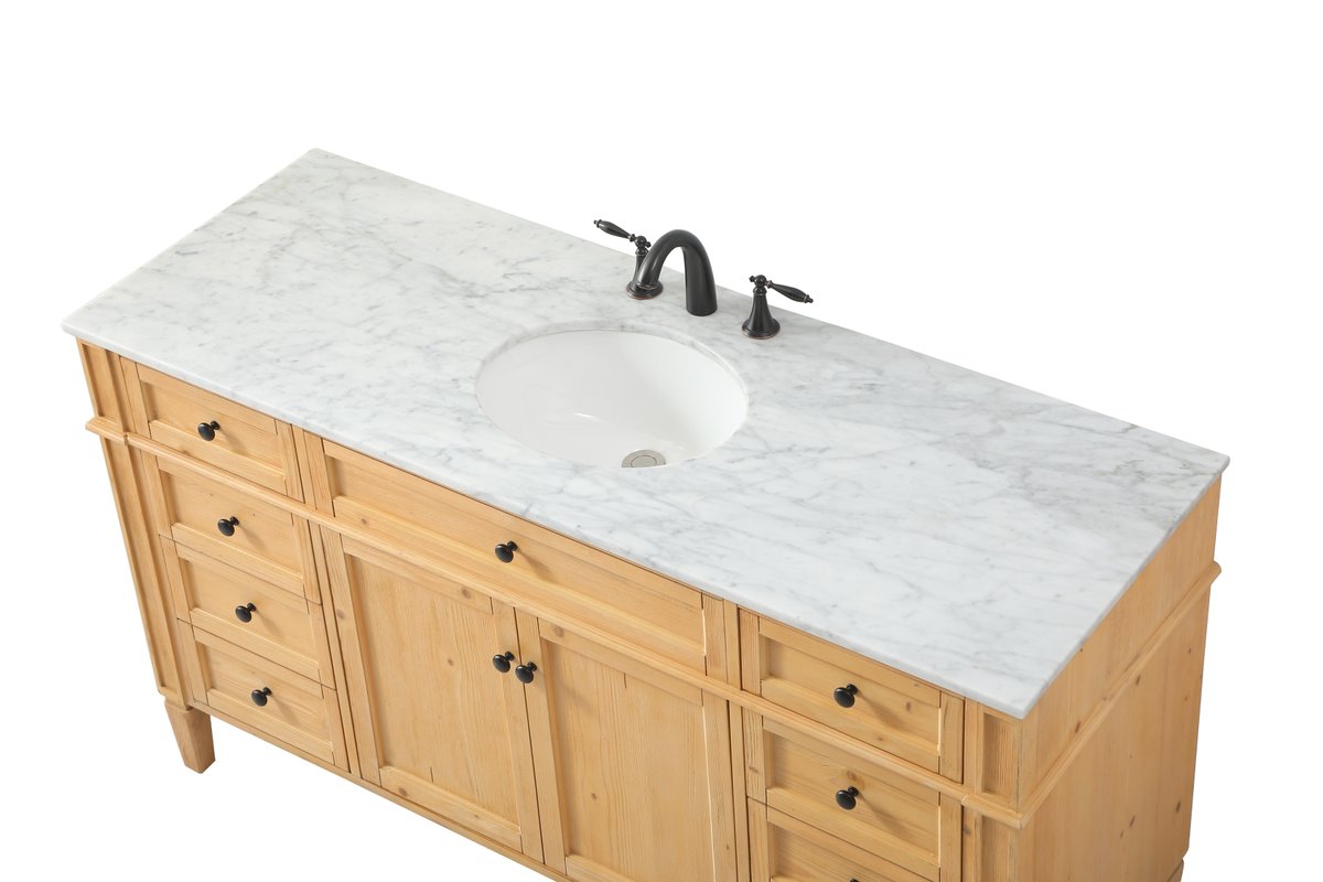 Park Avenue 60" Single Bathroom Vanity Set