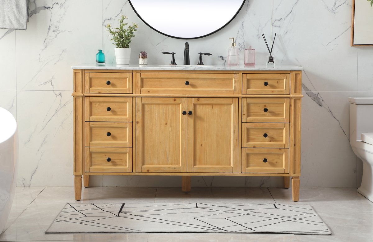 Park Avenue 60" Single Bathroom Vanity Set