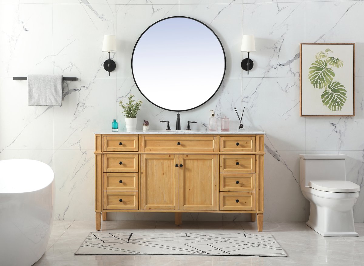 Park Avenue 60" Single Bathroom Vanity Set