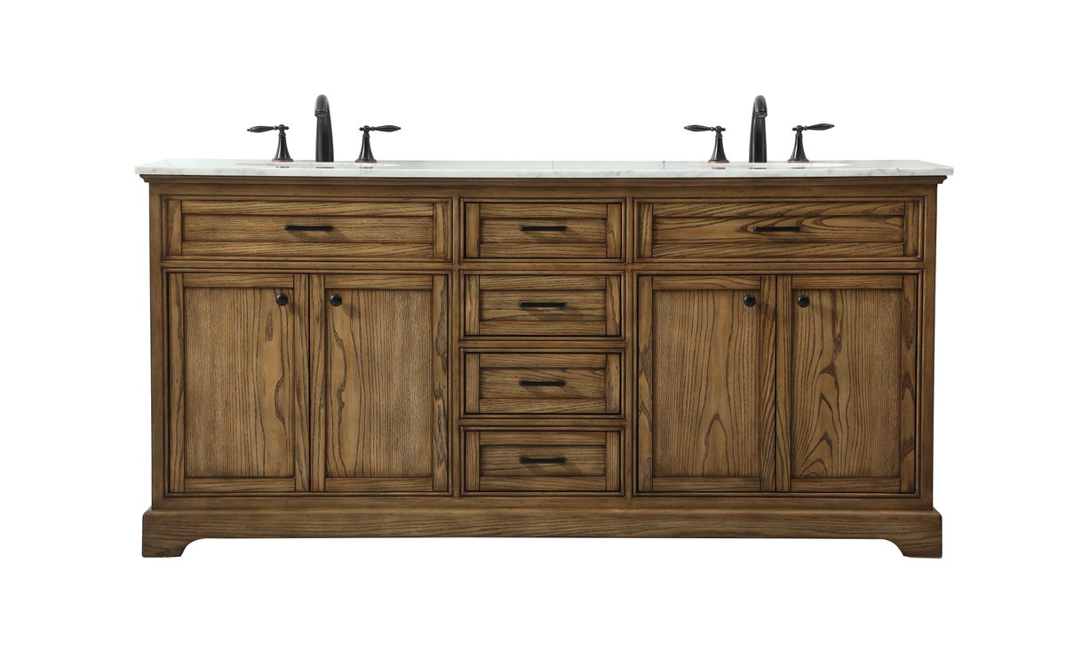 Americana 72" Double Bathroom Vanity Set