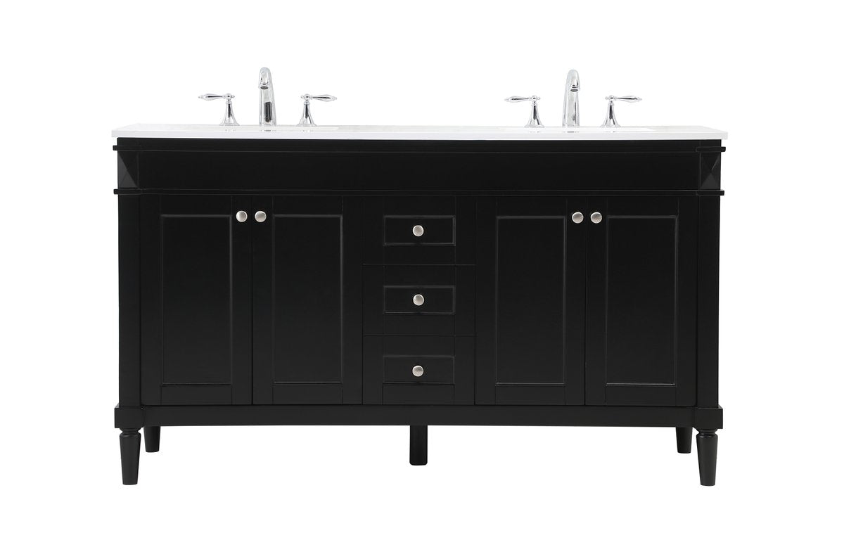 Bennett 60" Double Bathroom Vanity Set