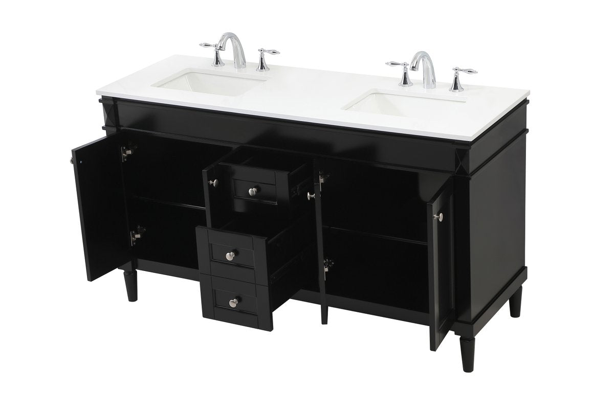Bennett 60" Double Bathroom Vanity Set