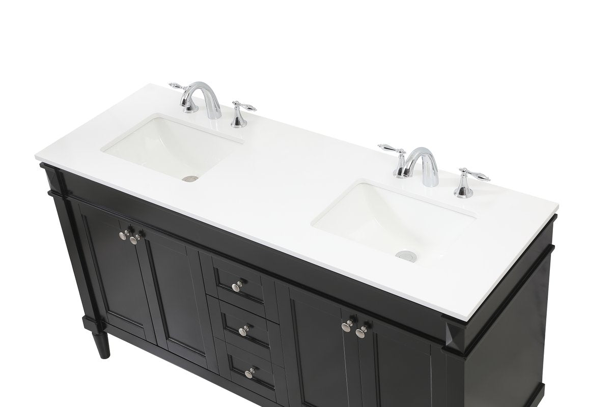 Bennett 60" Double Bathroom Vanity Set