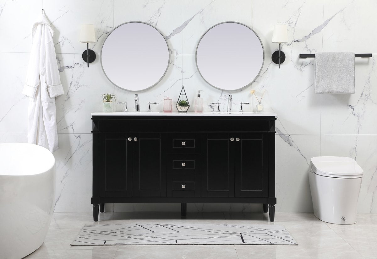 Bennett 60" Double Bathroom Vanity Set