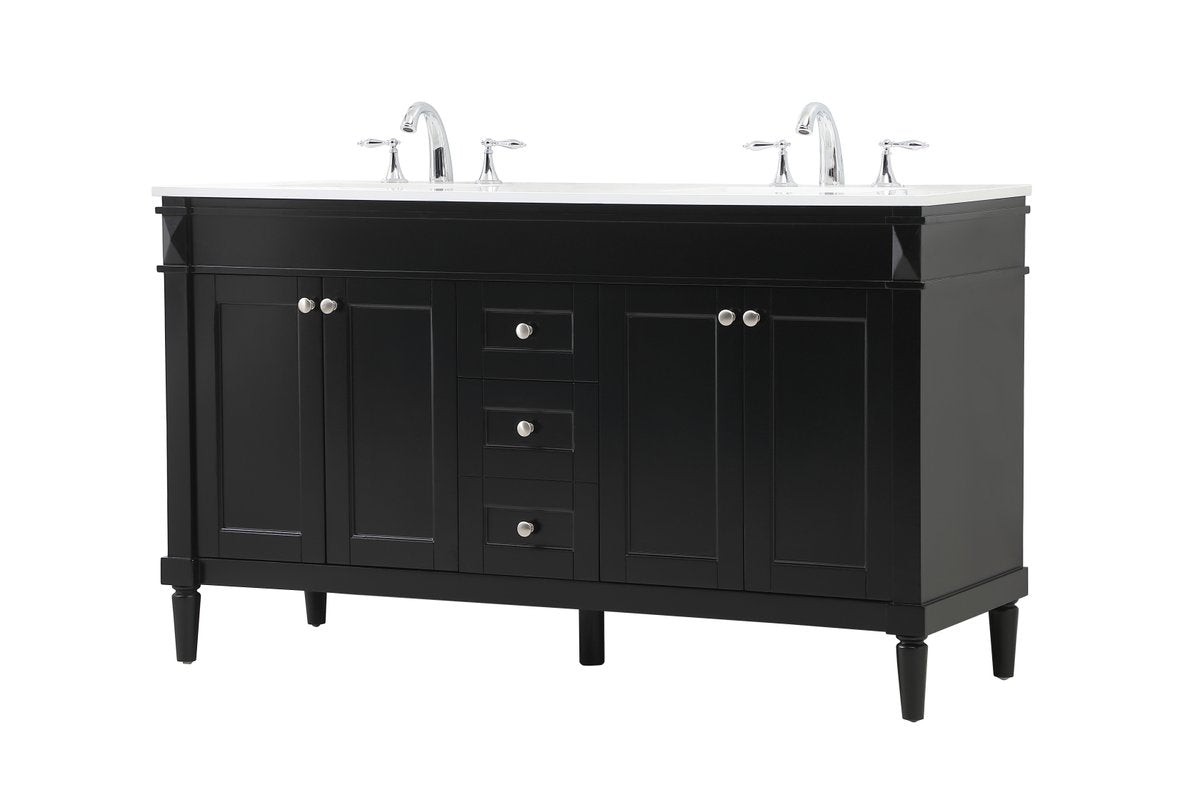 Bennett 60" Double Bathroom Vanity Set