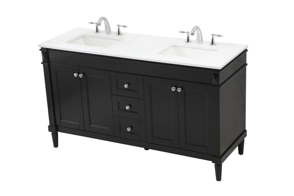 Bennett 60" Double Bathroom Vanity Set