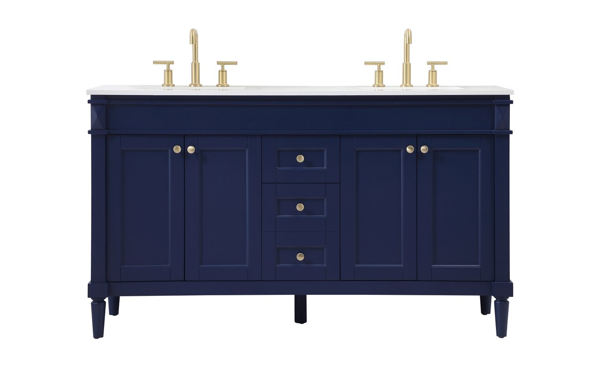 Bennett 60" Double Bathroom Vanity Set