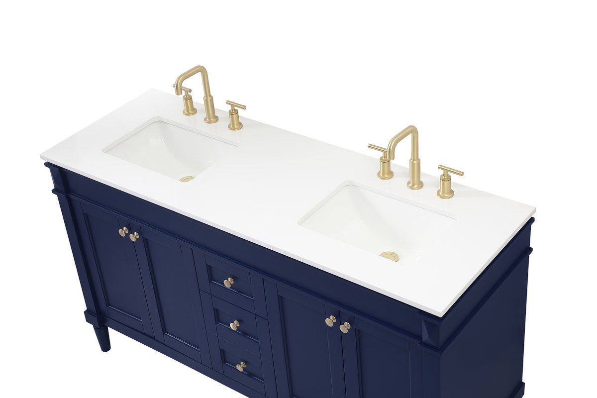 Bennett 60" Double Bathroom Vanity Set