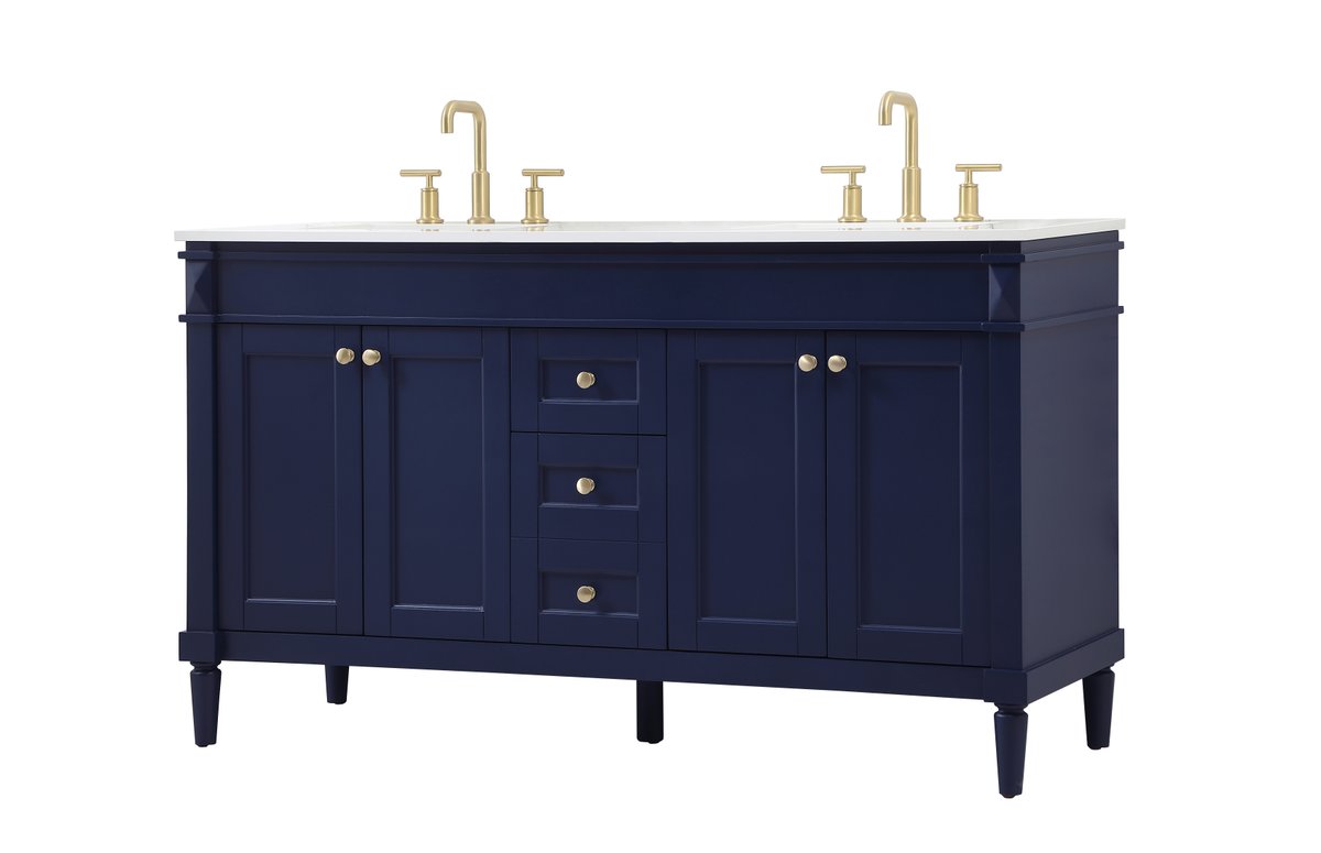 Bennett 60" Double Bathroom Vanity Set