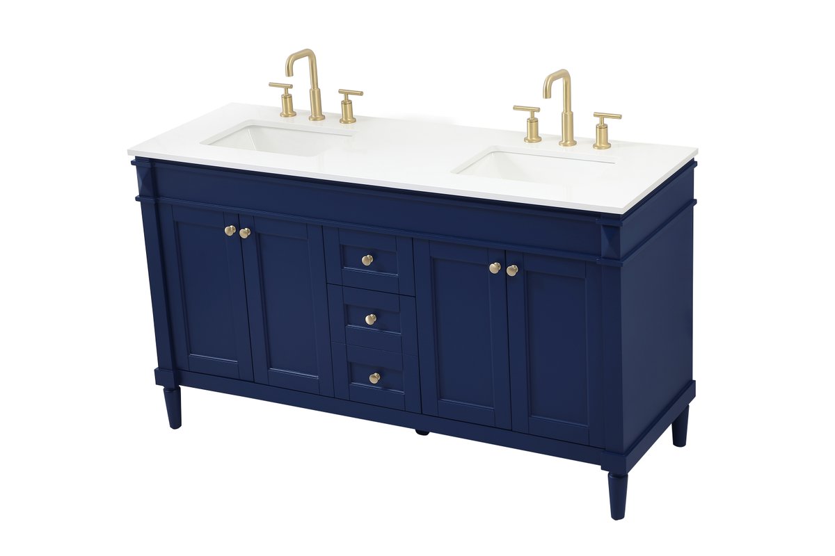 Bennett 60" Double Bathroom Vanity Set