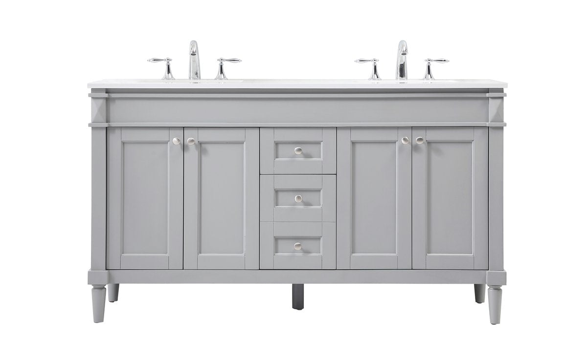 Bennett 60" Double Bathroom Vanity Set