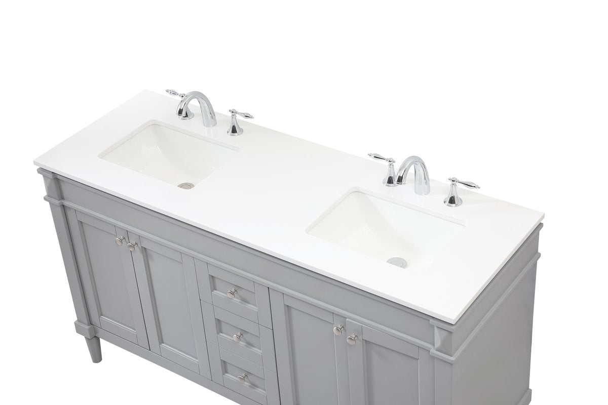Bennett 60" Double Bathroom Vanity Set
