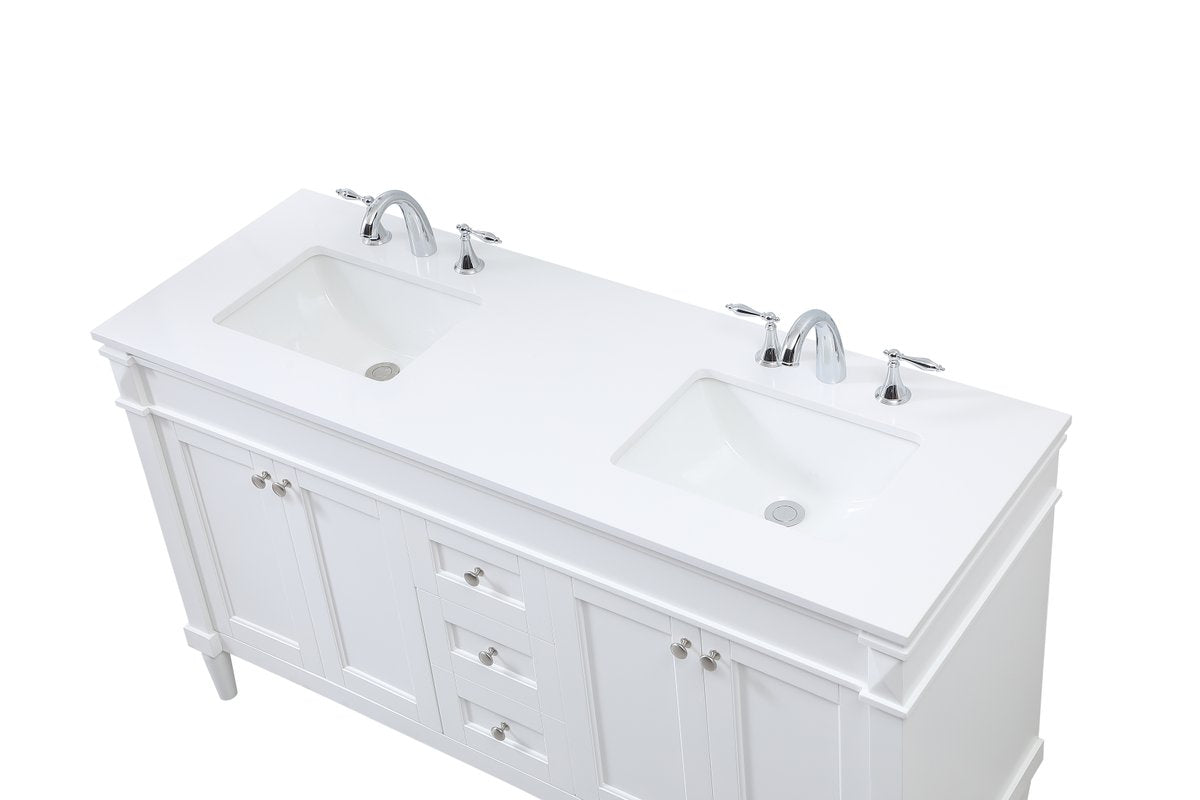 Bennett 60" Double Bathroom Vanity Set