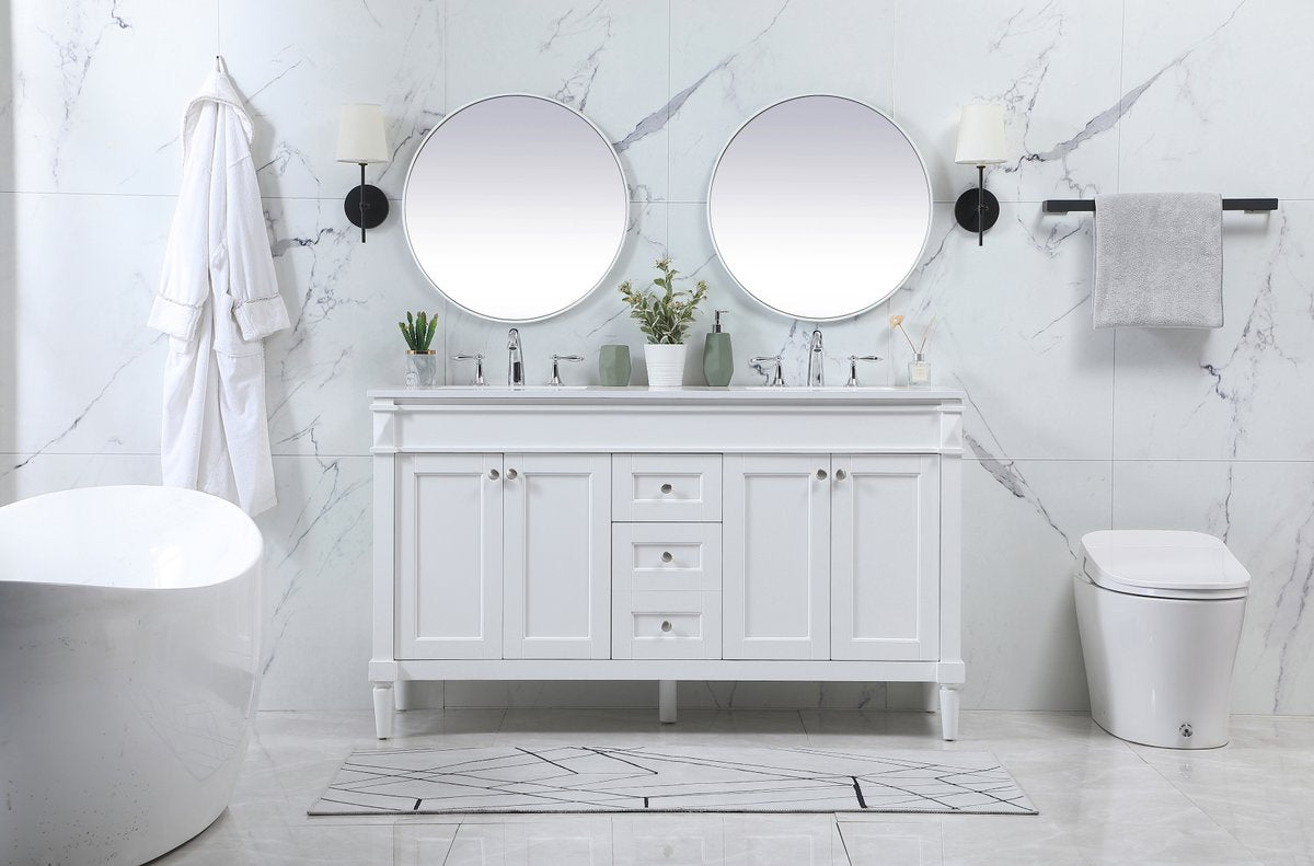 Bennett 60" Double Bathroom Vanity Set