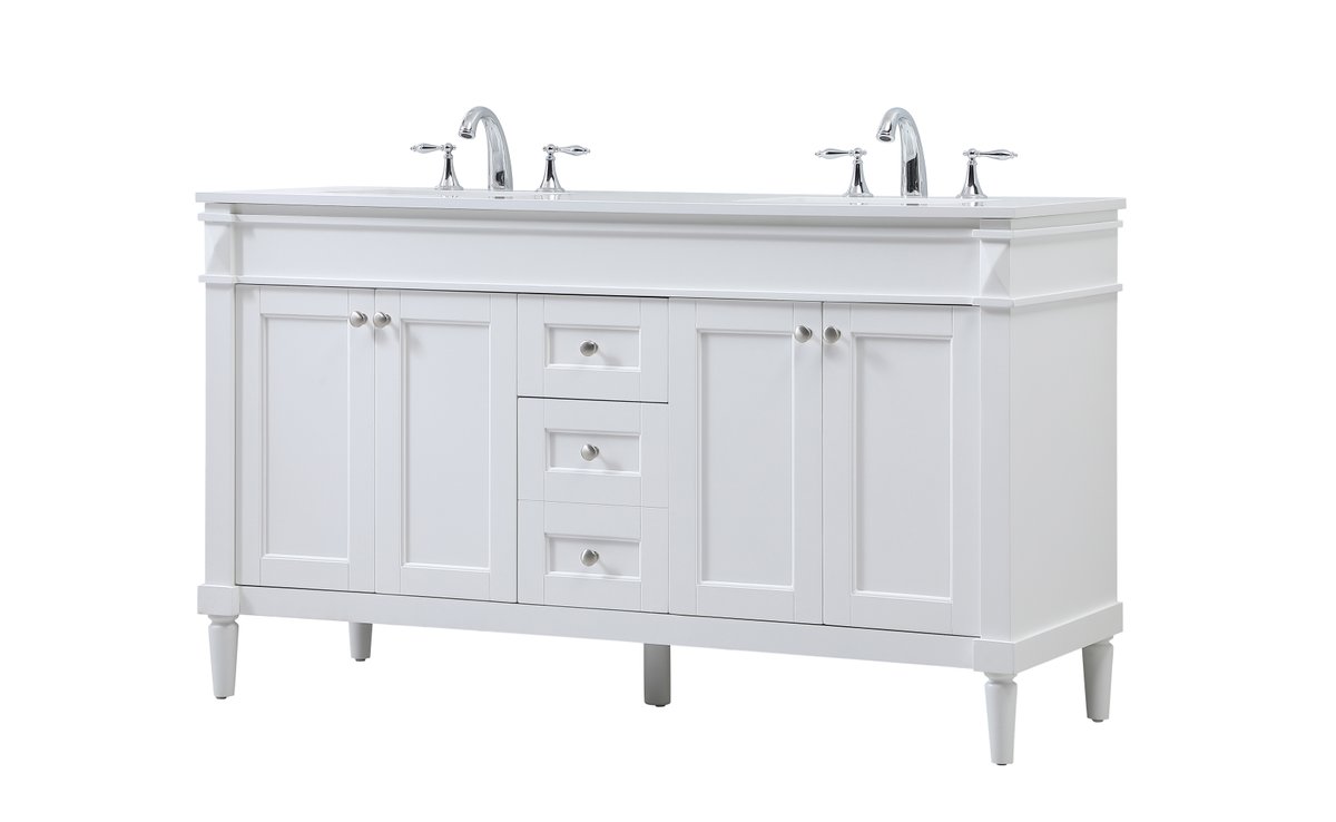 Bennett 60" Double Bathroom Vanity Set