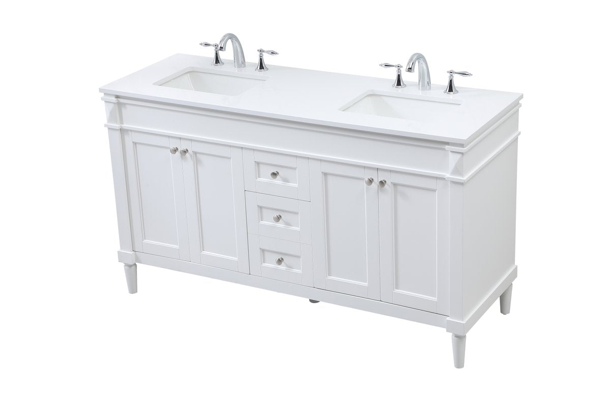 Bennett 60" Double Bathroom Vanity Set