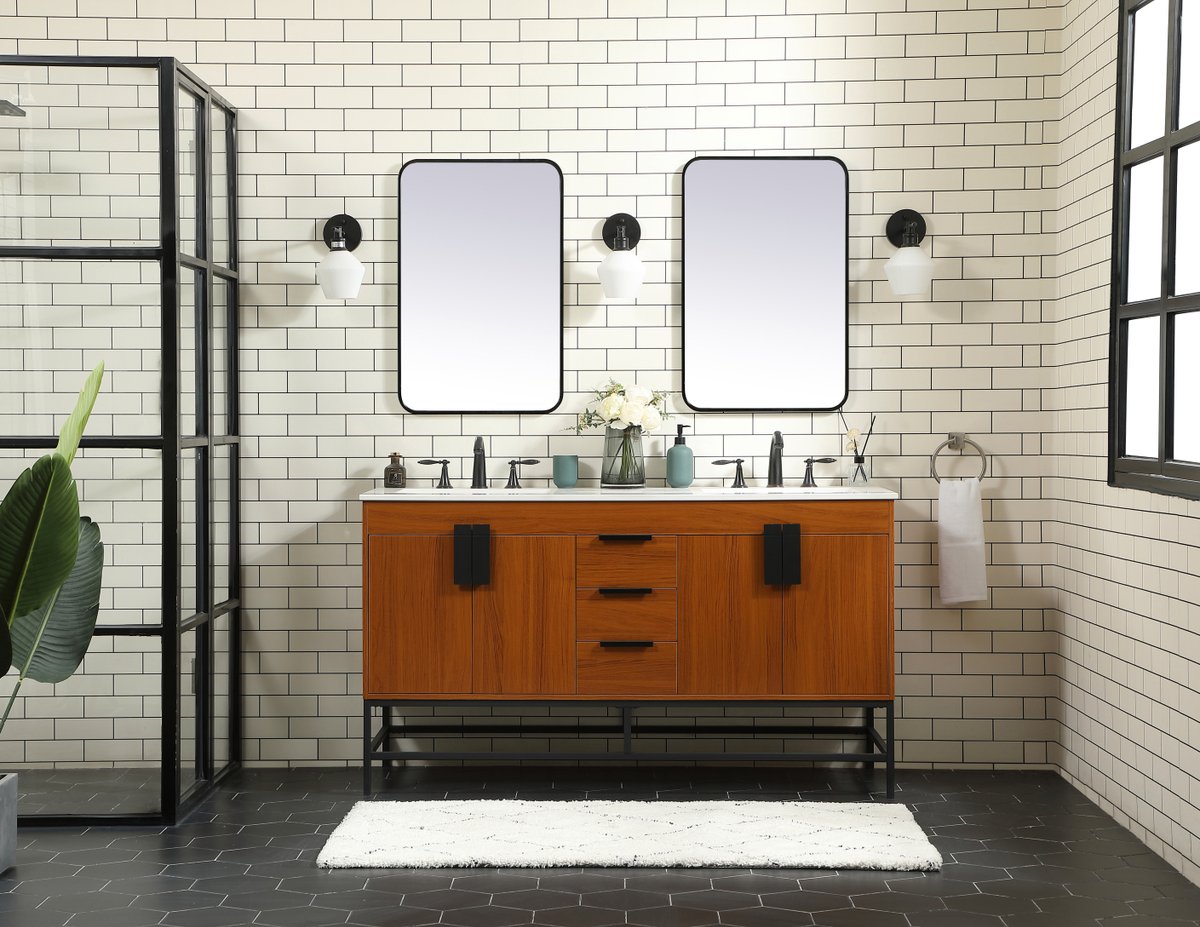 Eugene 60" Double Bathroom Vanity Set