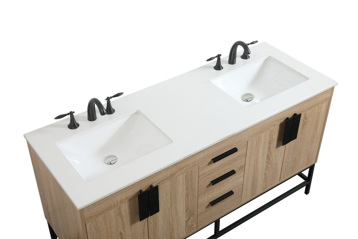 Eugene 60" Double Bathroom Vanity Set
