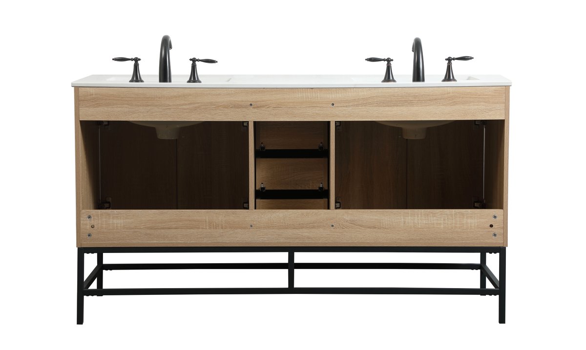 Eugene 60" Double Bathroom Vanity Set