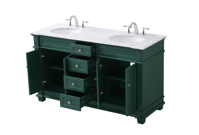 Wesley 60" Double Bathroom Vanity Set