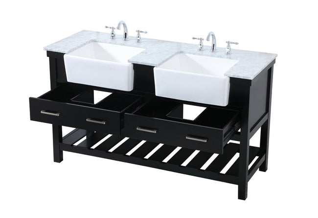 Clement 60" Double Bathroom Vanity Set