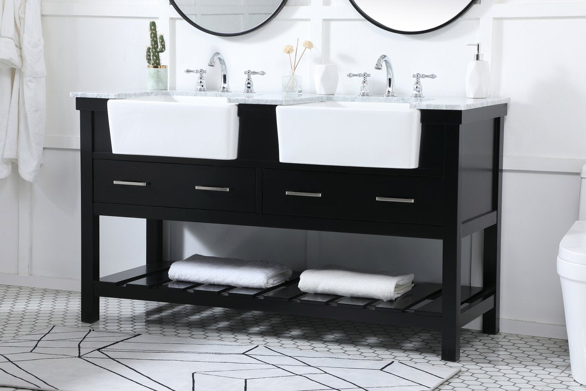 Clement 60" Double Bathroom Vanity Set