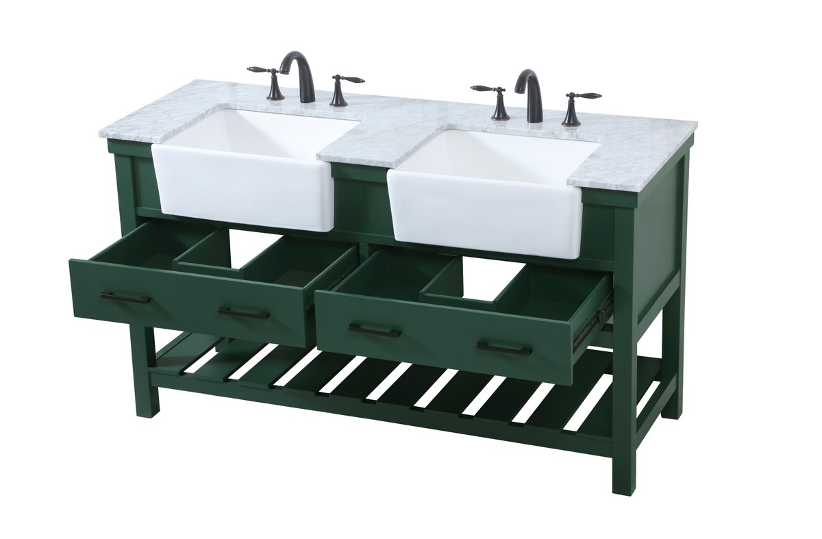 Clement 60" Double Bathroom Vanity Set