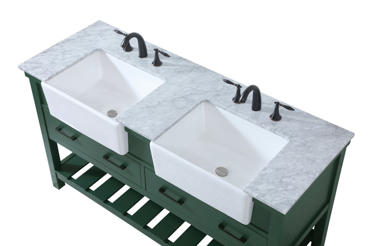 Clement 60" Double Bathroom Vanity Set