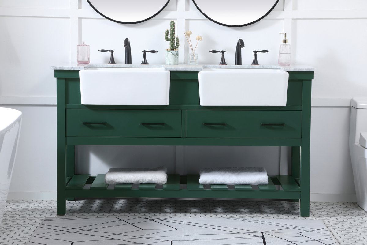 Clement 60" Double Bathroom Vanity Set