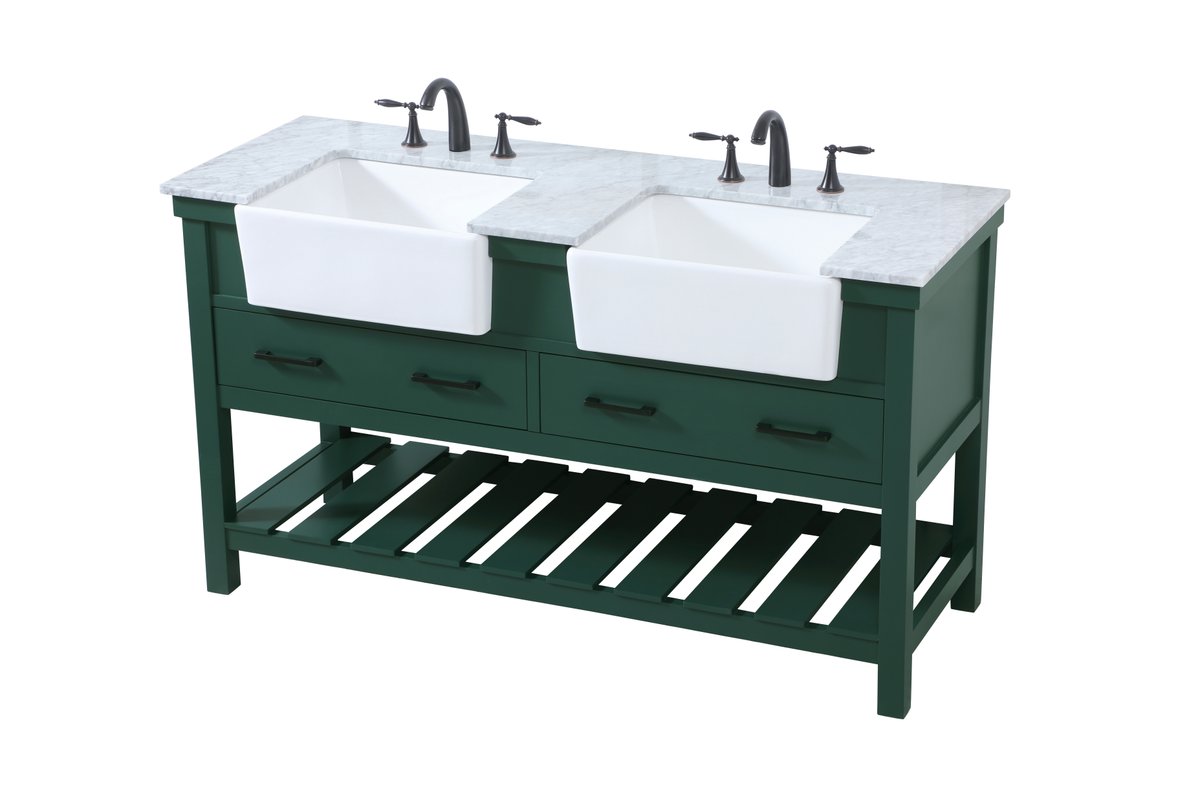 Clement 60" Double Bathroom Vanity Set