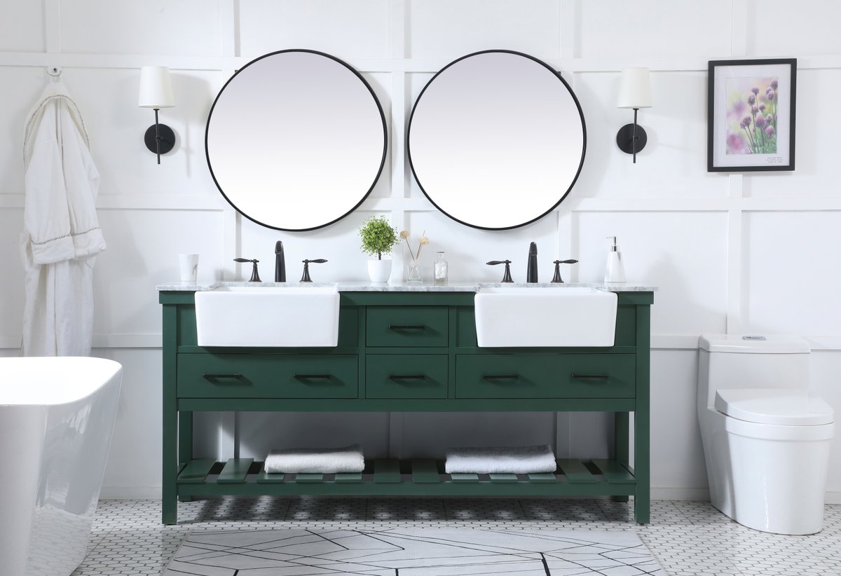Clement 72" Double Bathroom Vanity Set