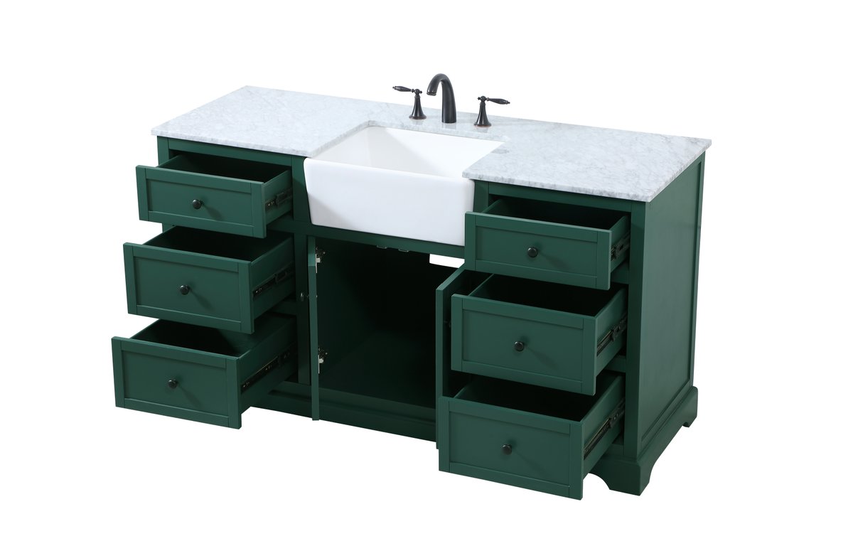 Franklin 60" Single Bathroom Vanity Set