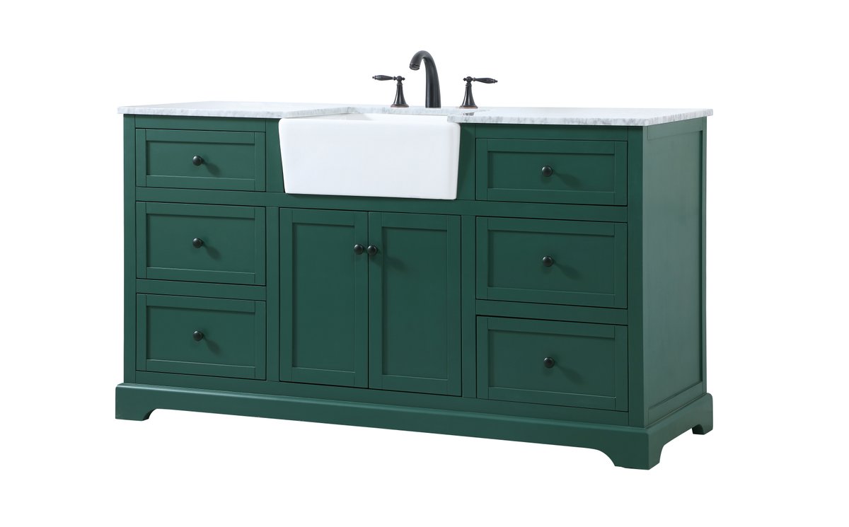 Franklin 60" Single Bathroom Vanity Set