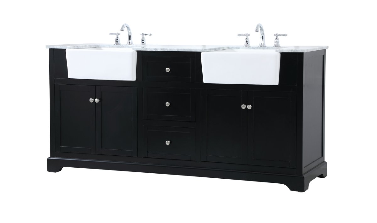 Franklin 72" Double Bathroom Vanity Set