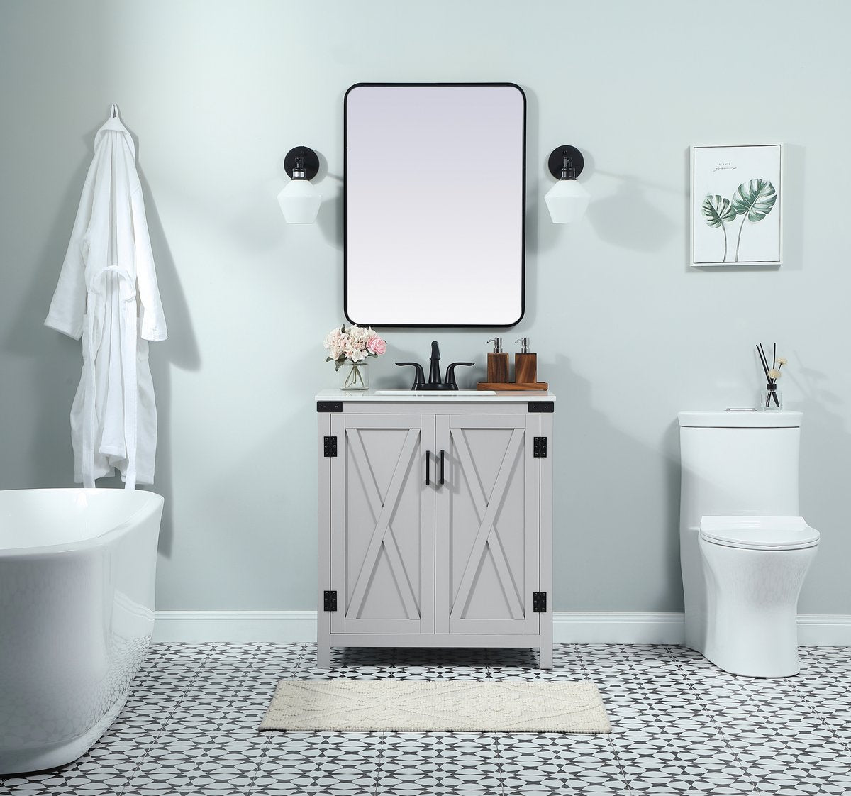Grant 30" Single Bathroom Vanity Set