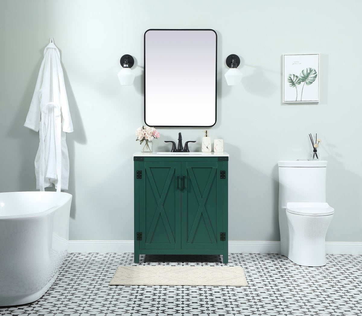 Grant 30" Single Bathroom Vanity Set