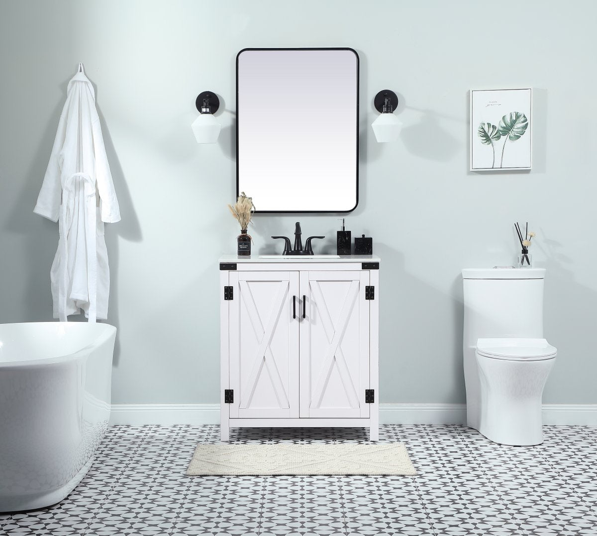 Grant 30" Single Bathroom Vanity Set