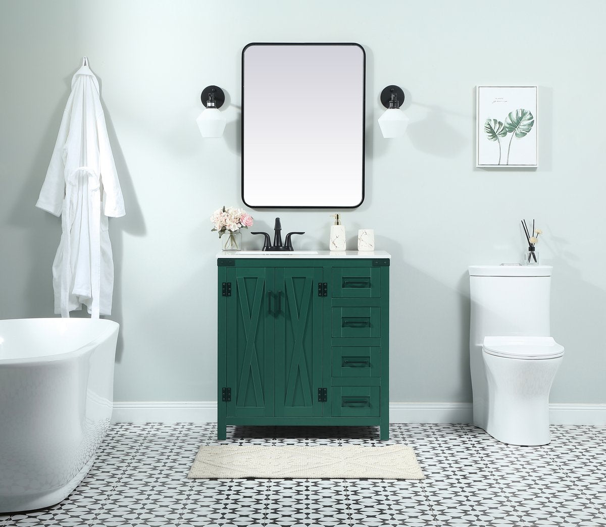 Grant 32" Single Bathroom Vanity Set
