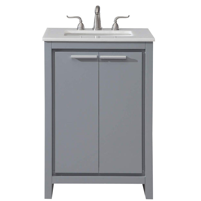 Filipo 24" Single Bathroom Vanity Set in Gray