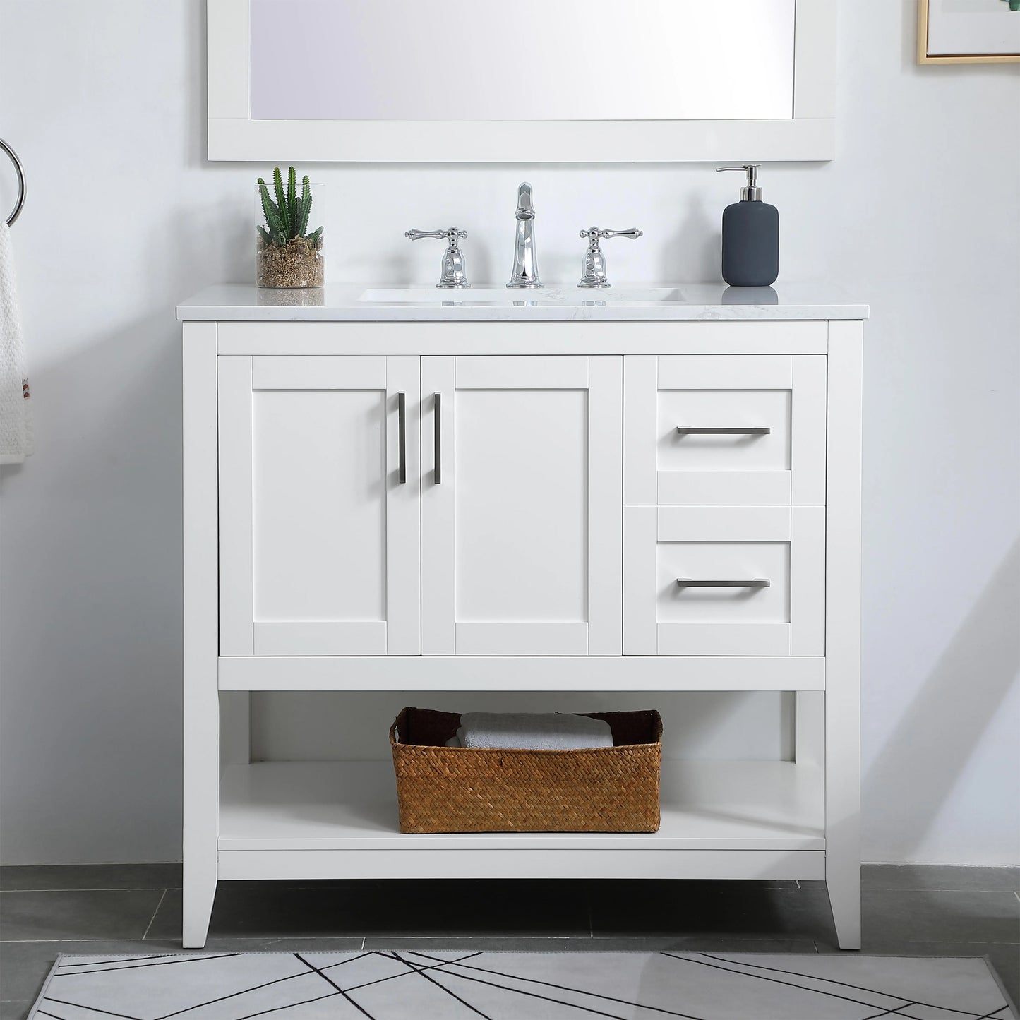 VF16036WH 36" Single Bathroom Vanity in White