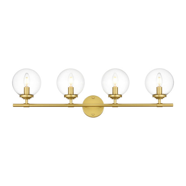 Elegant Lighting Ingrid 4 Light 33" Vanity Light
