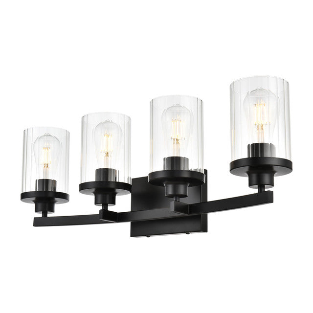 Elegant Lighting Saanvi 4 Light 25" Vanity Light